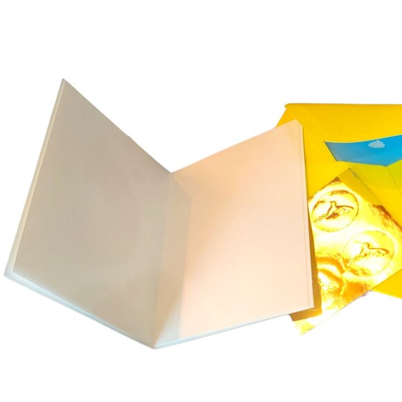 Papyrus Handmade 8 Rainbow Greeting Cards Set With Envelopes Blank Rain Drops - Picture 9 of 13